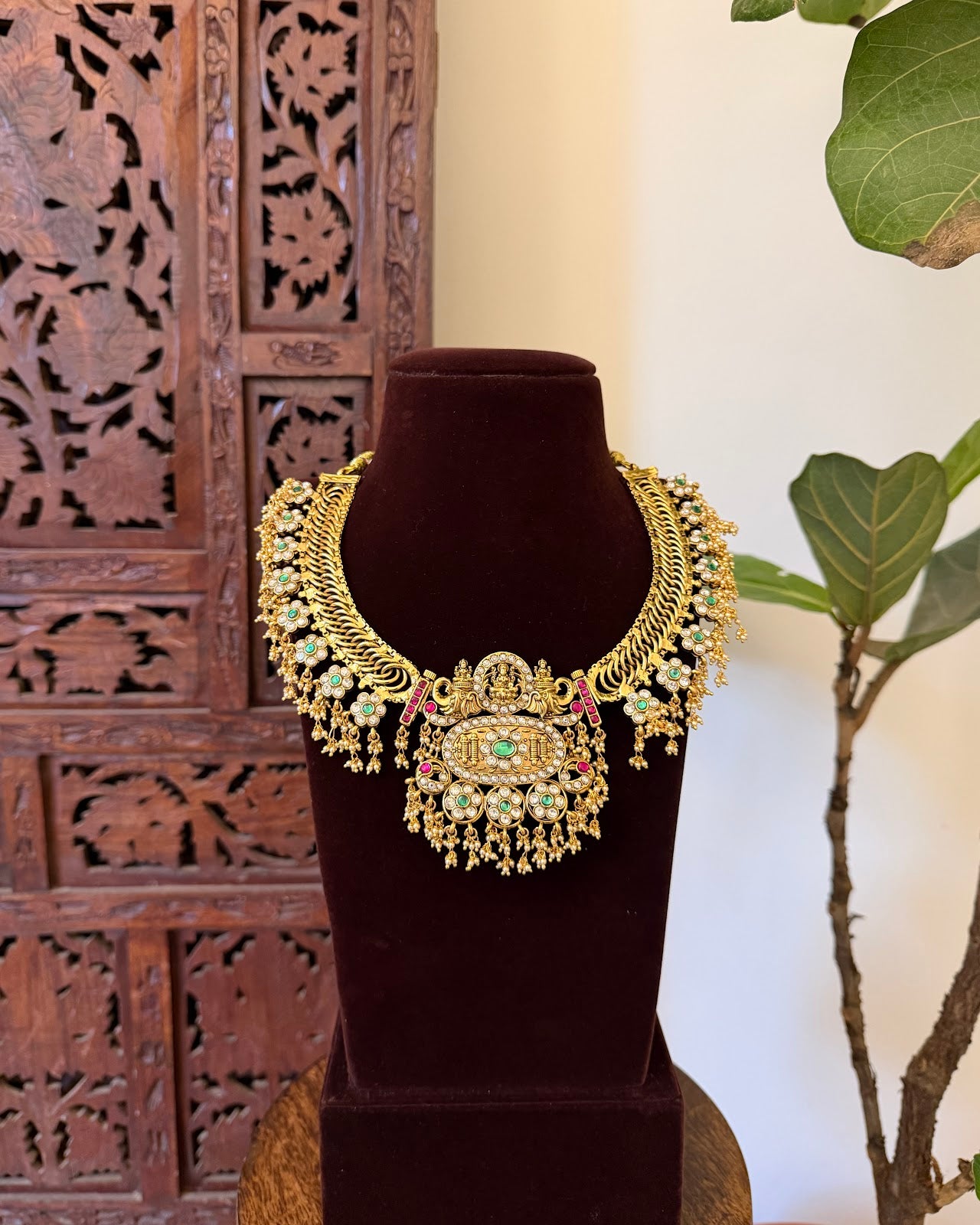 4 in 1 Reversible Versatile Kundan Necklace with Earrings | NC733
