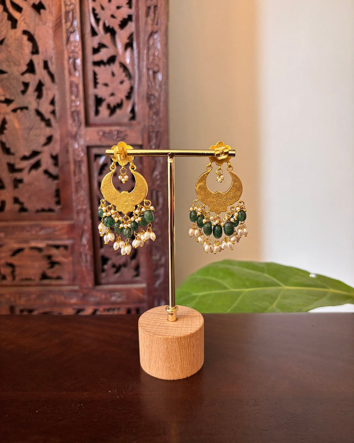 Blooming Jadau Jhumkas | Handmade Gold-Plated Traditional Earrings | ER491
