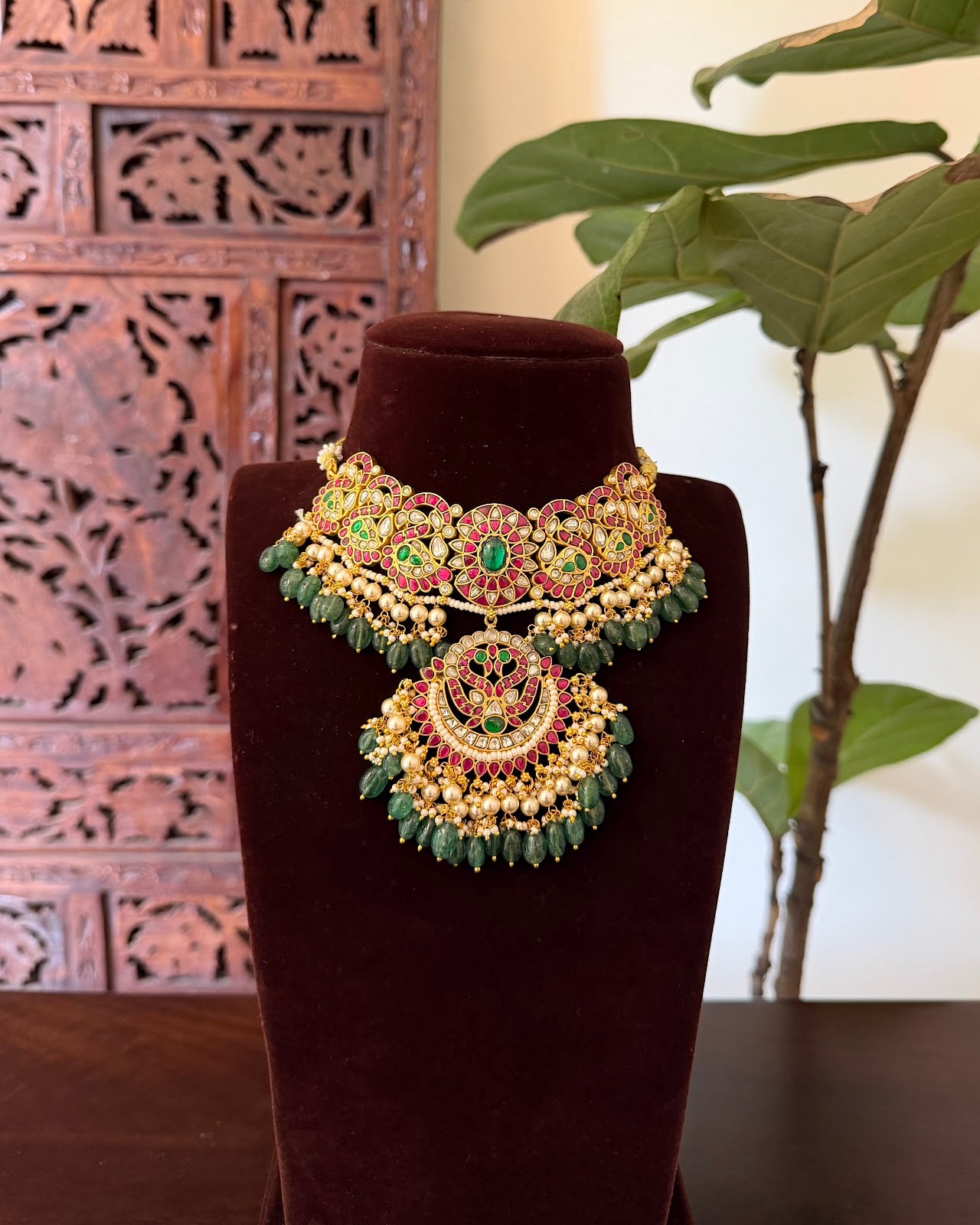 Jadau Kundan Multicolor Statement Choker | Handmade Gold Plated | NC807