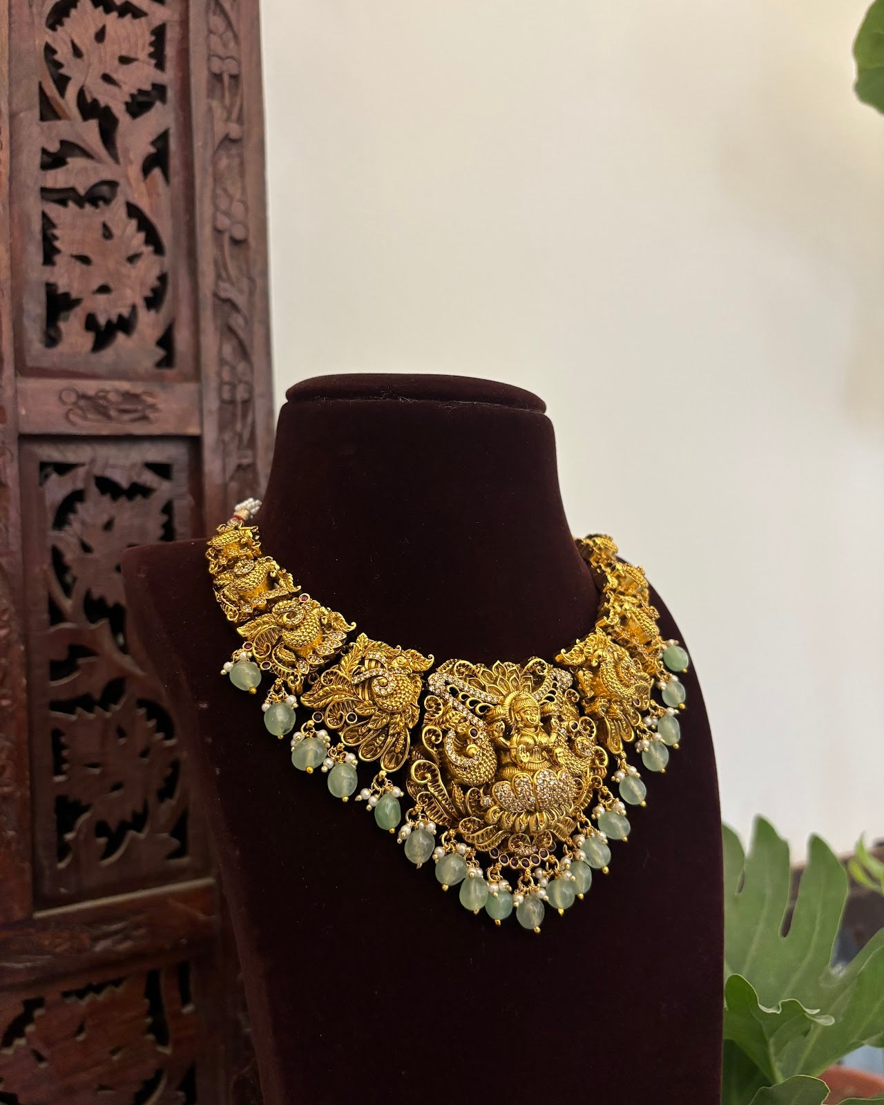 Antique Lakshmi Gold Finish Necklace