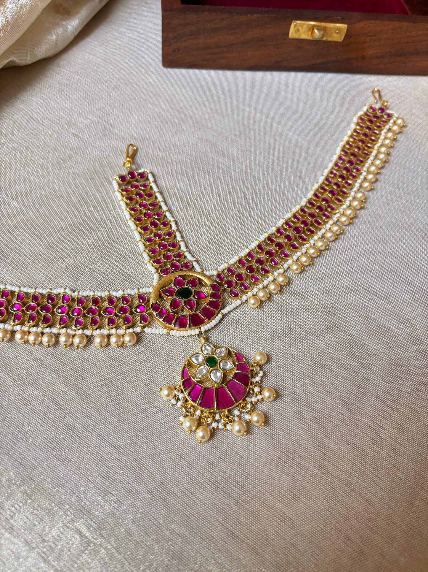 Jadau Kundan Bridal Maang Tikka | MT144