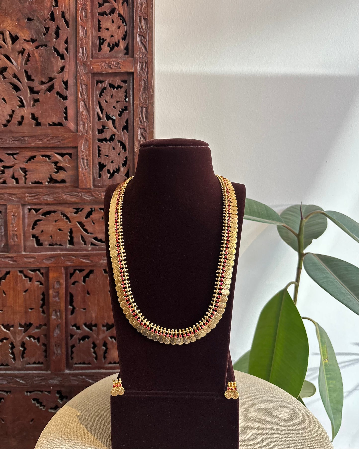 Lakshmi Kaasu Haram with Kemp Stones | NC345