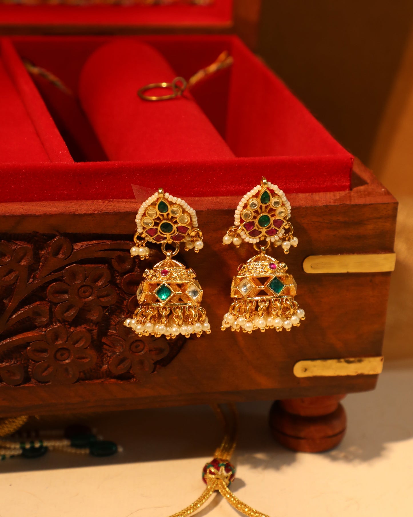 Pachi Kundan Choker with Jhumkas | NC027