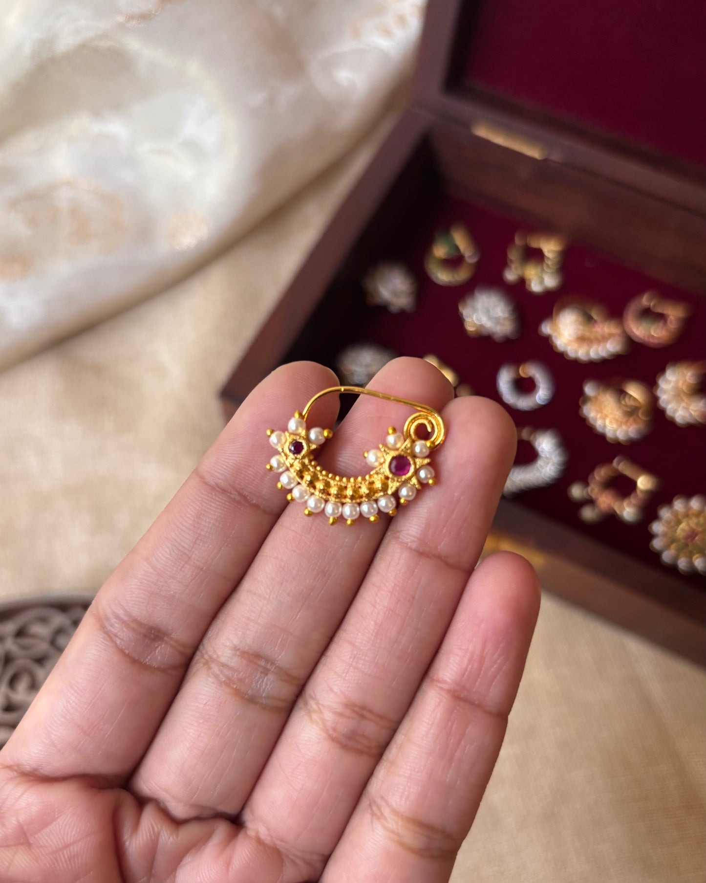 Peacock Statement Clip on Nosepin | NP019