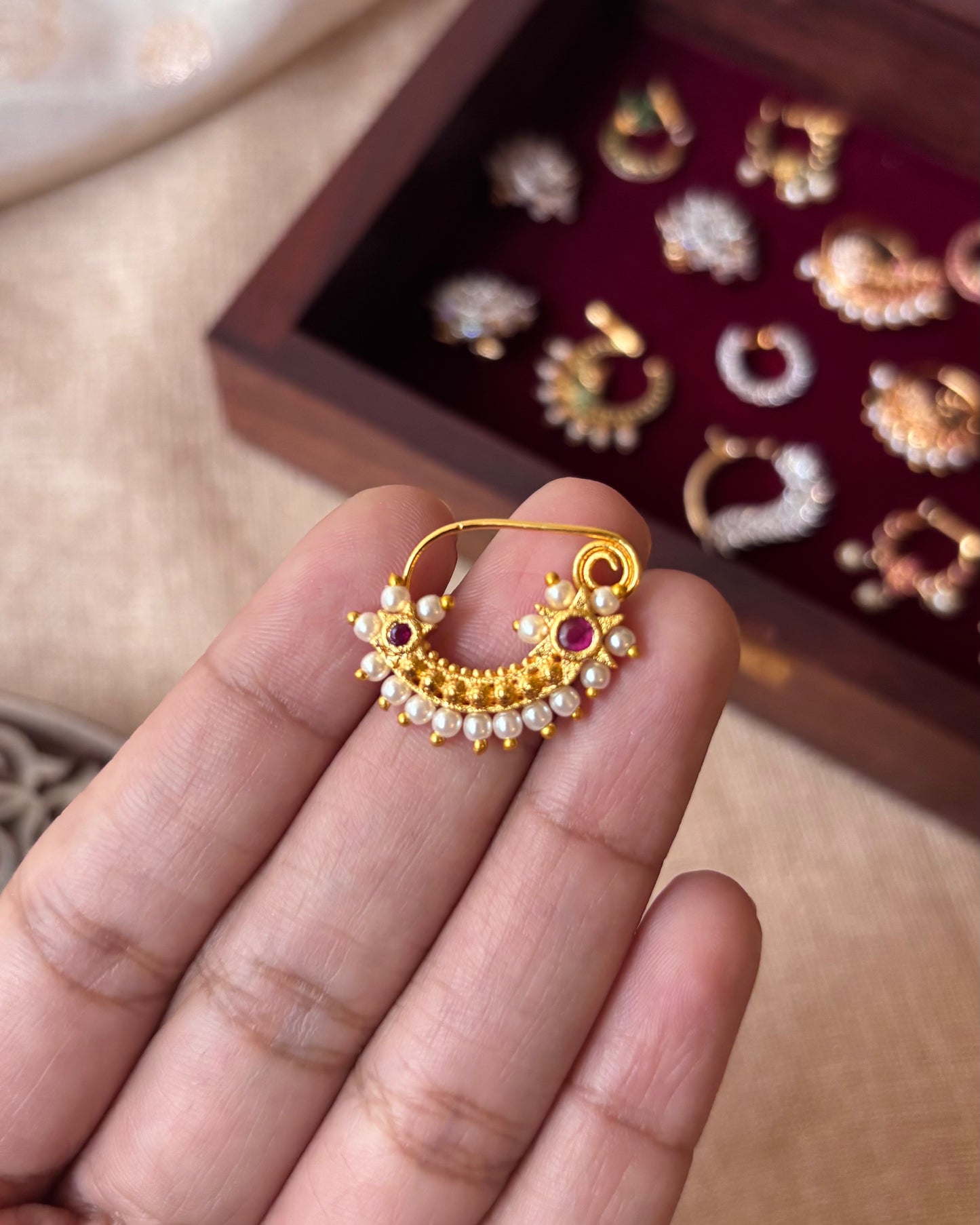 Peacock Statement Clip on Nosepin | NP019