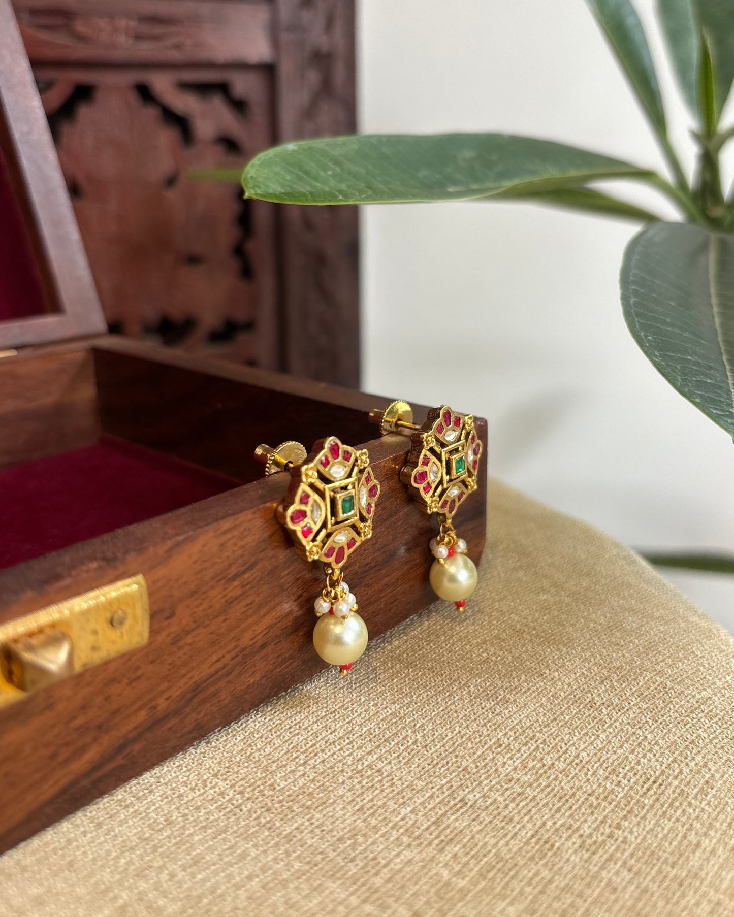 Multicolor Statement Floral Stud Earrings | ER321