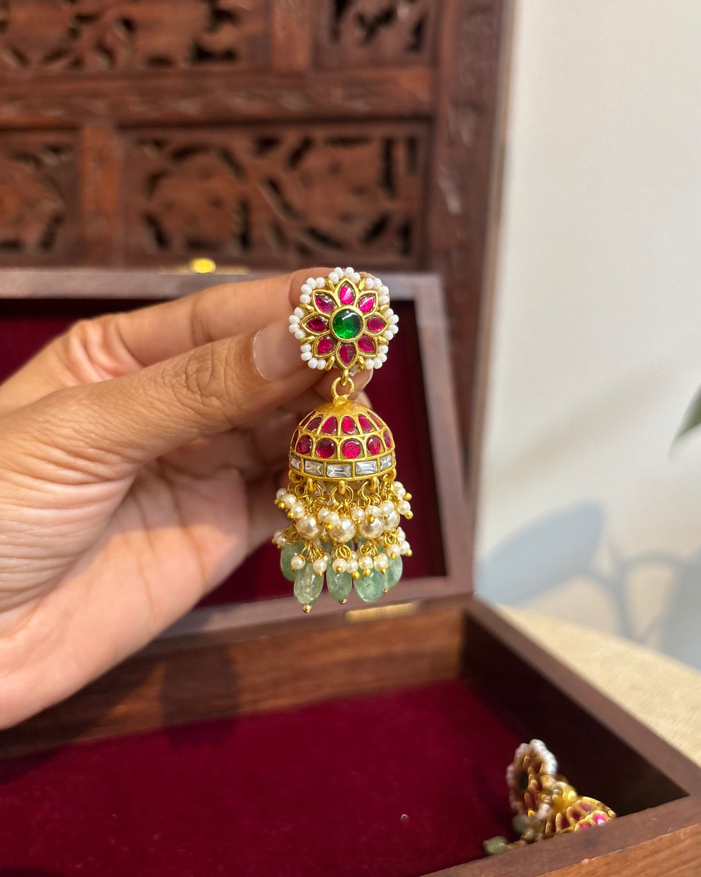 Vintage Impon Small Earrings – Classic Jhumkas | ER269