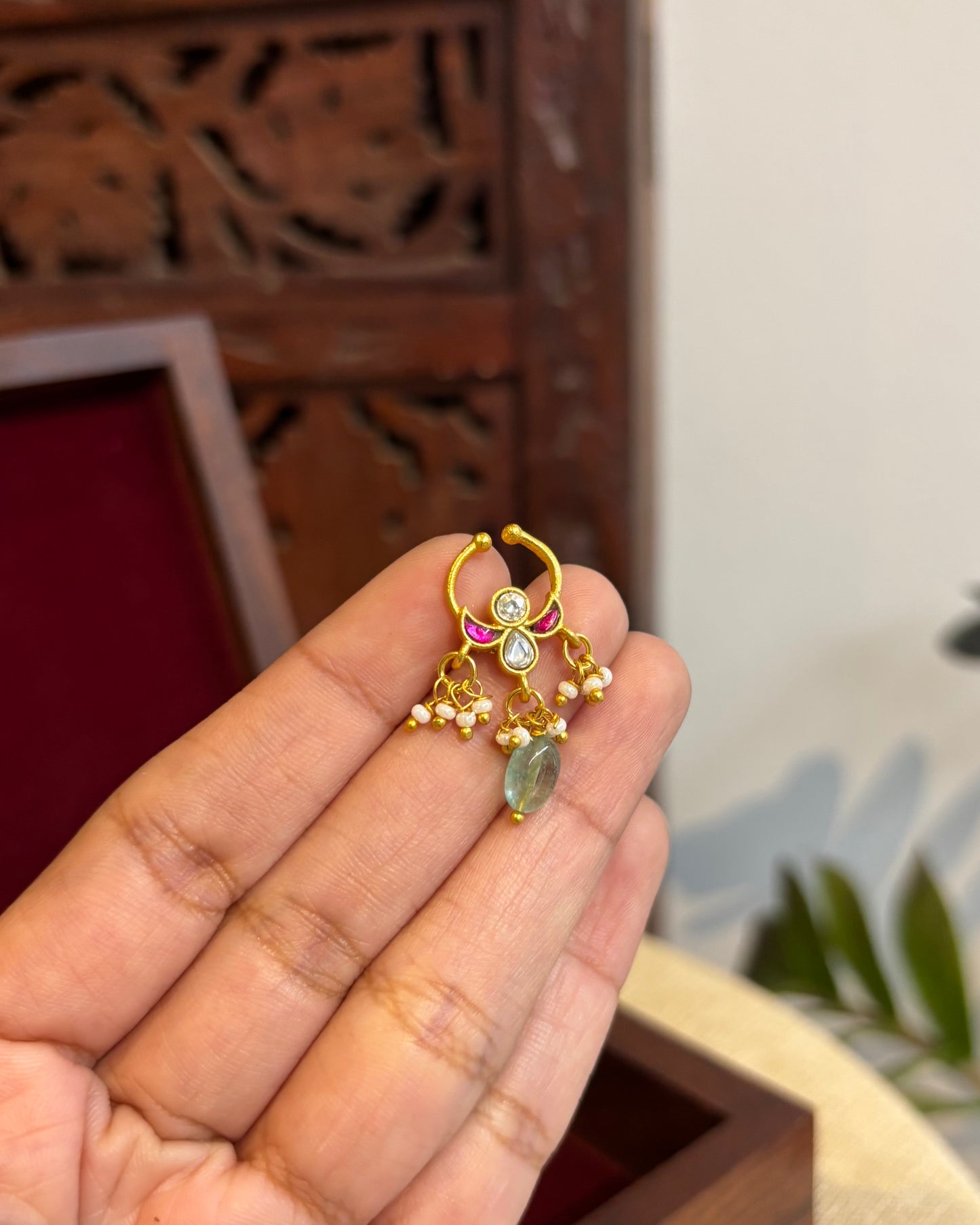 Floral Clip On Septum Nosepin | NP109