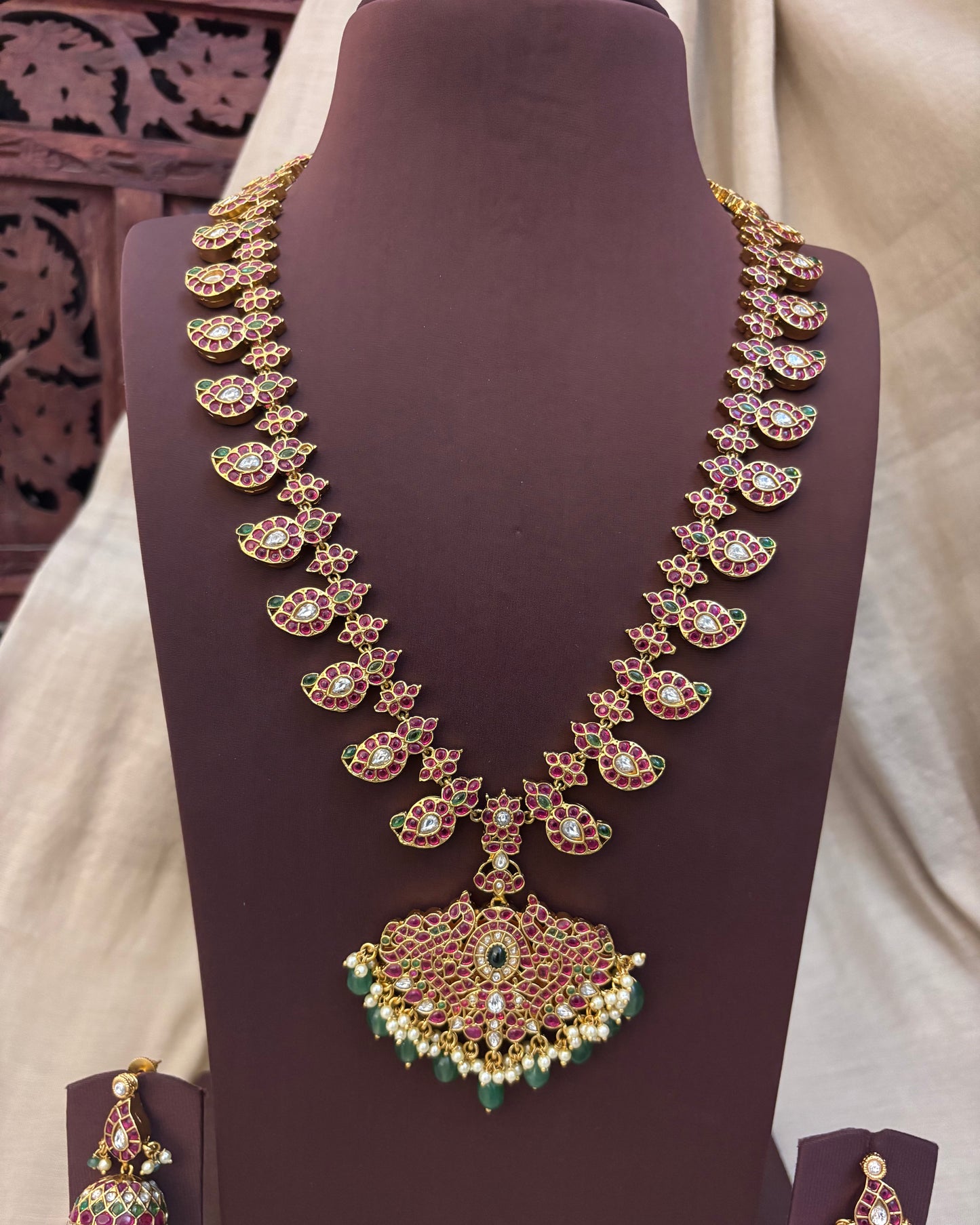 2 in 1 Kemp Mango Haram with Earrings | NC086