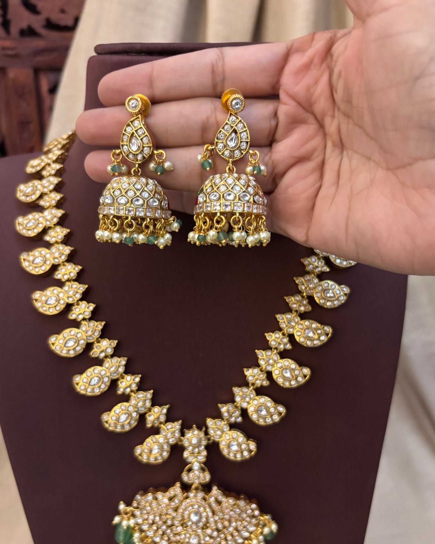 2 in 1 Kemp Mango Haram with Earrings | NC086
