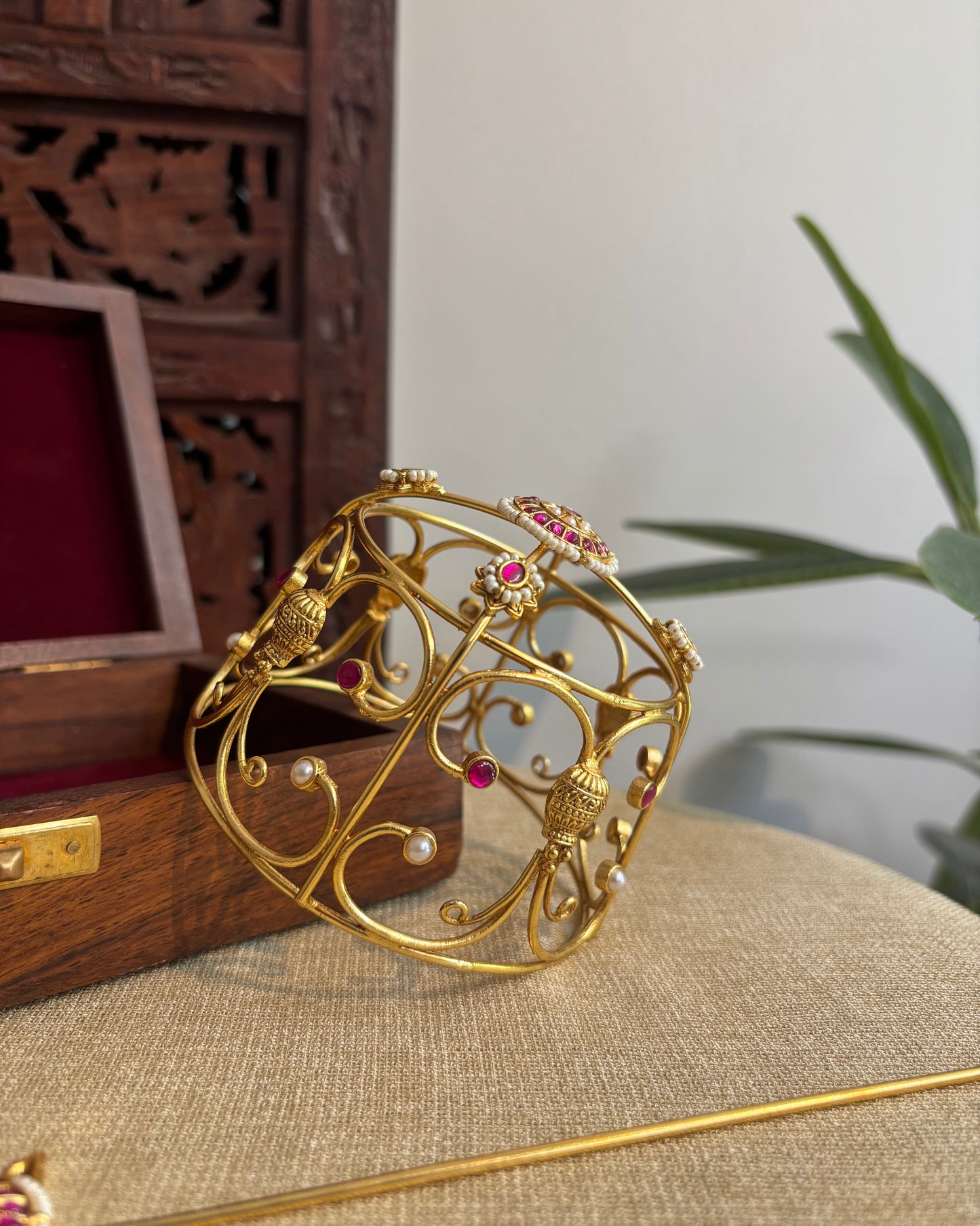 Jadau Kundan Hair Bun Accessory | HA303