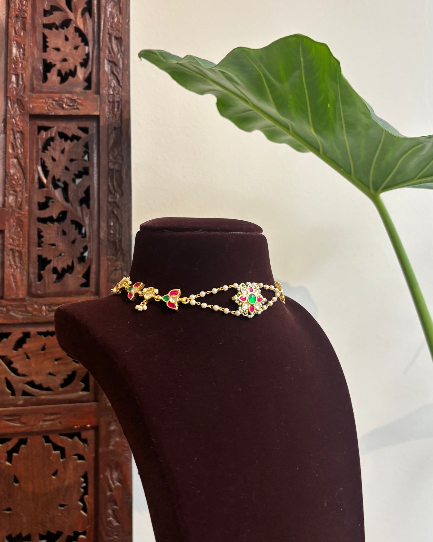 Lotus Floral Jewellery | Multifunctional Statement Jewellery| NC273