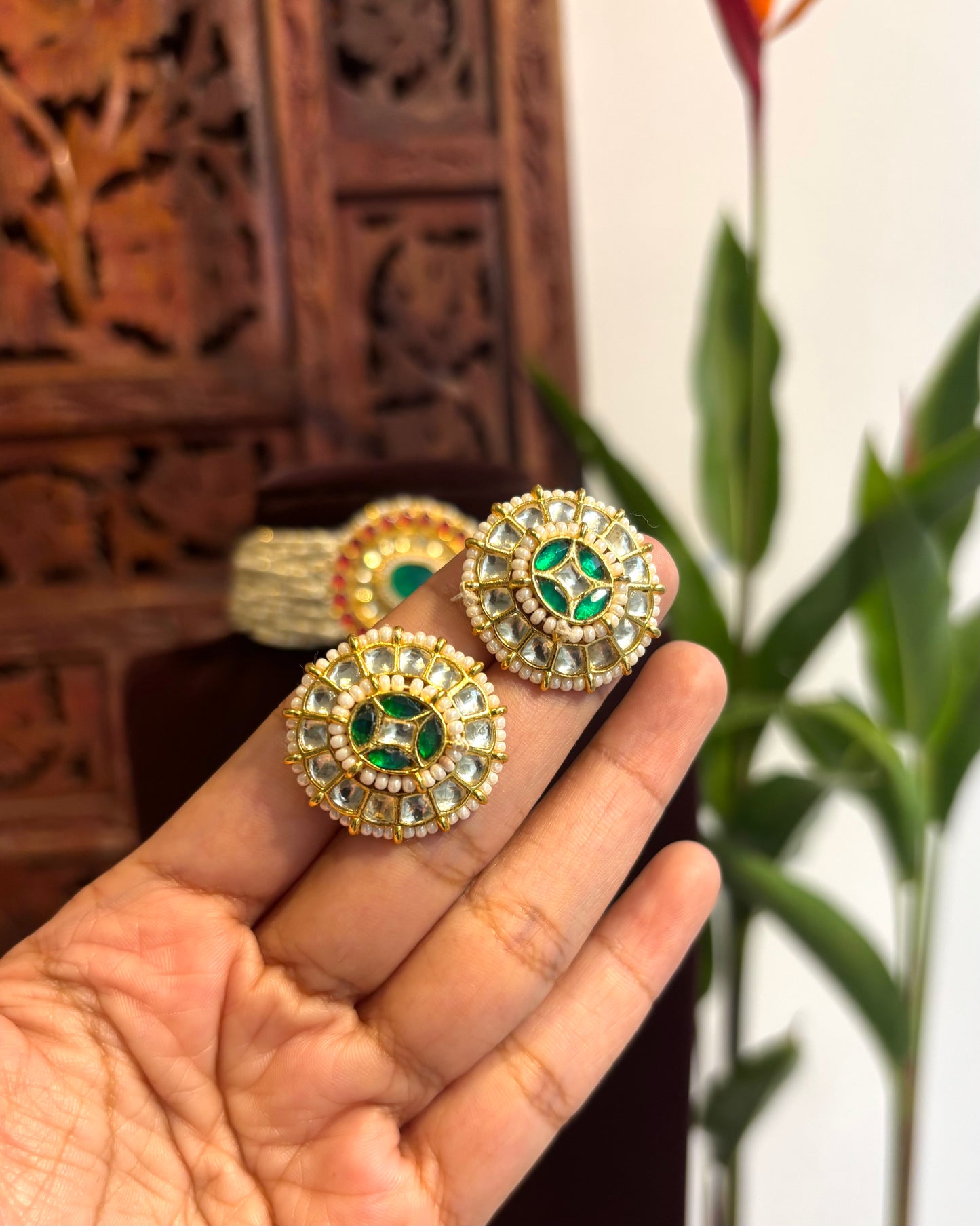 Pachi Kundan Choker with Jhumkas | NC160