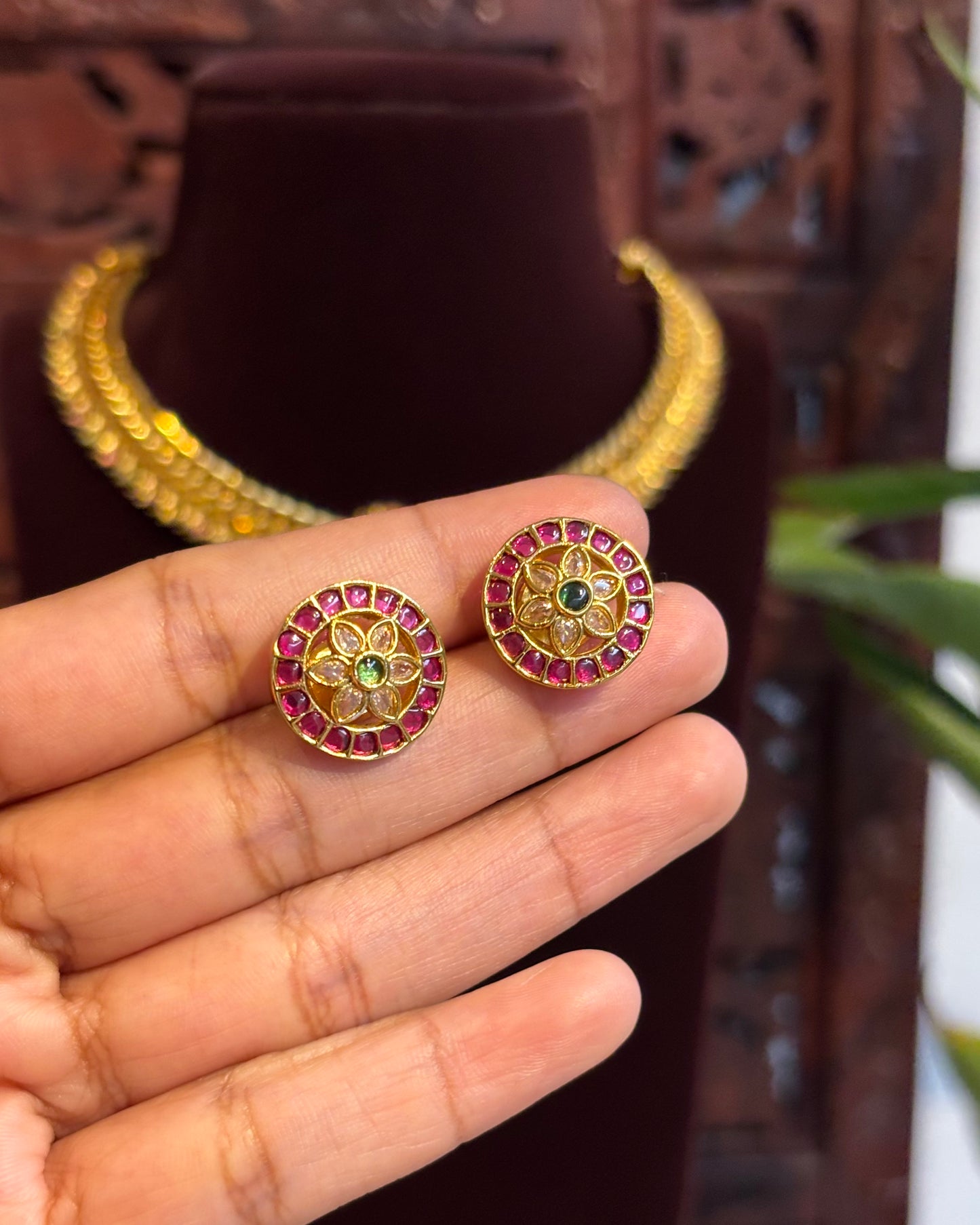 Detachable Pendant Kemp Jalebi Necklace – Versatile Necklace | NC170