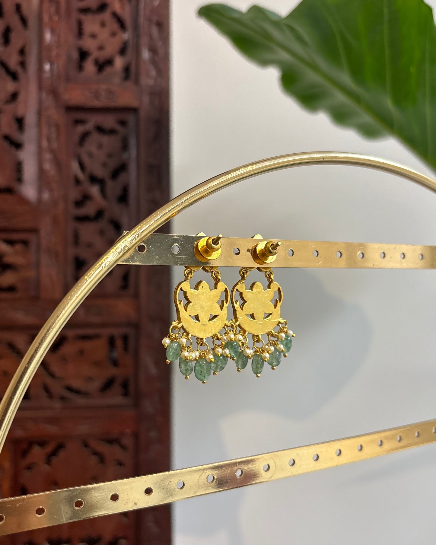 Floral Multicolor Jadau Kundan Earrings | ER191