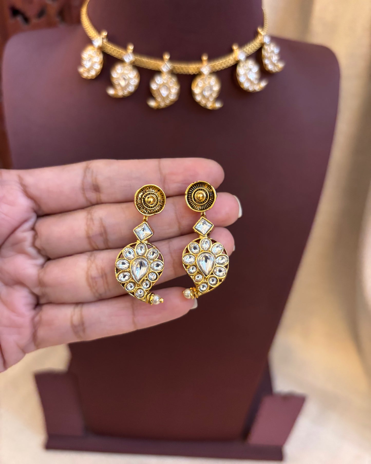 2 in 1 Kemp Mango Haram with Earrings | NC088