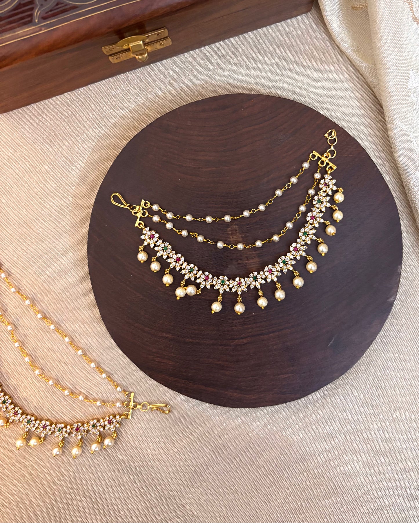 AD Three-Layer Bridal Ear Chain | EC067