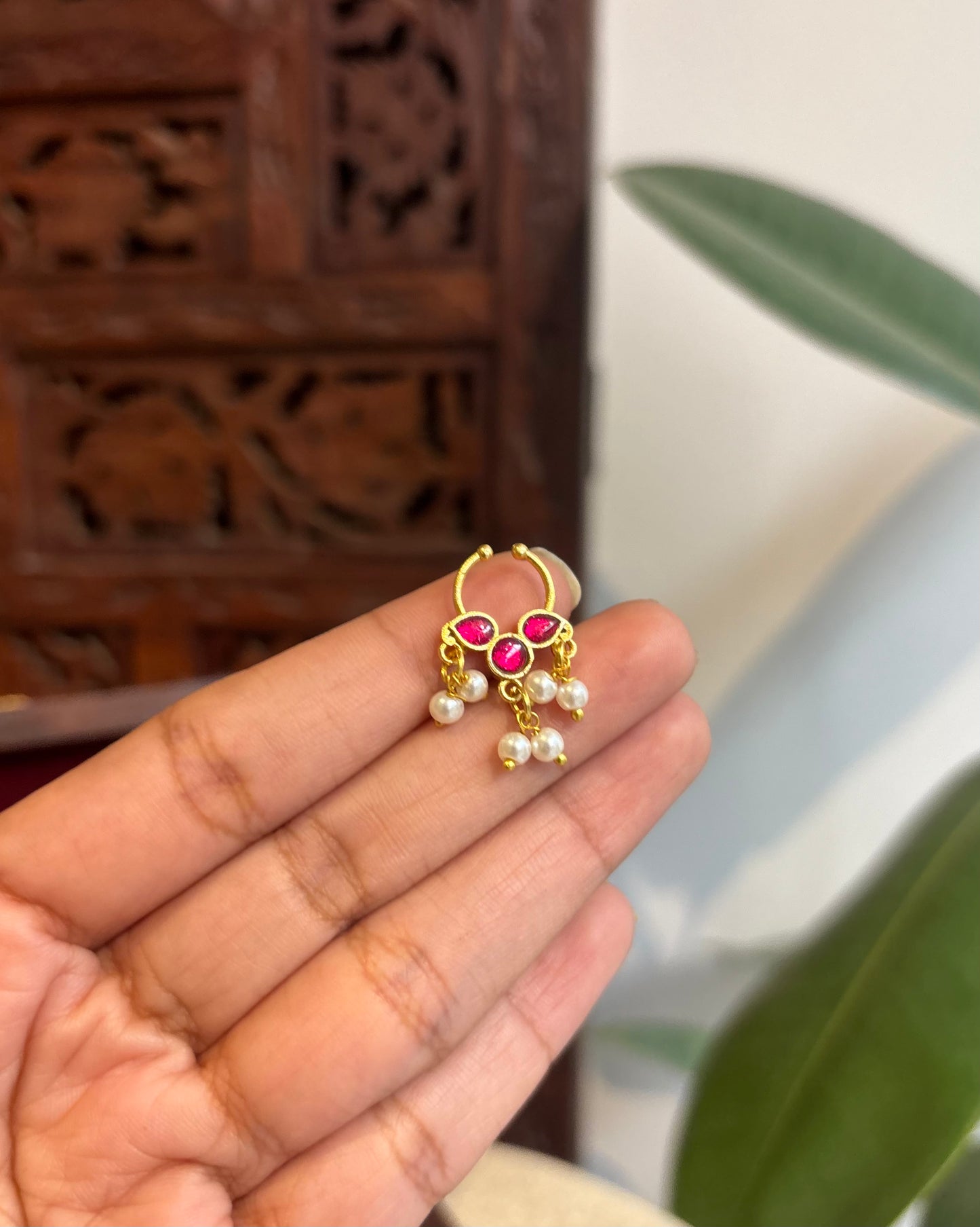 Floral Clip On Septum Nosepin | NP118