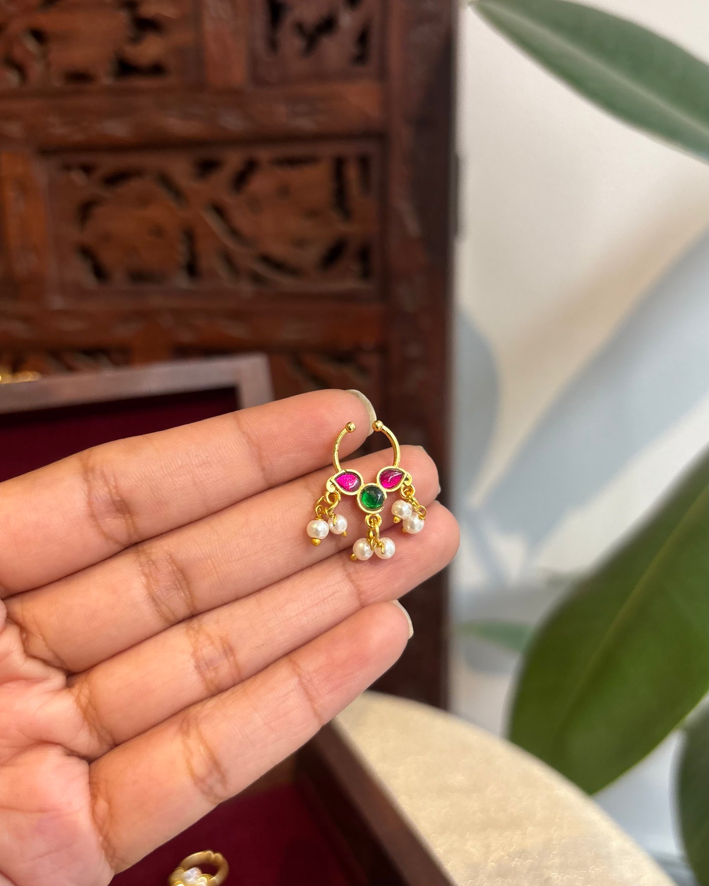 Floral Clip On Septum Nosepin | NP119