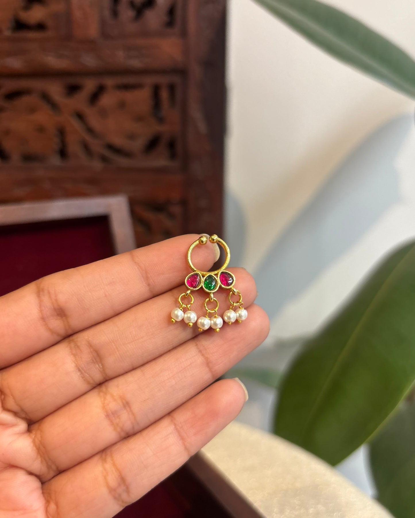 Floral Clip On Septum Nosepin | NP121