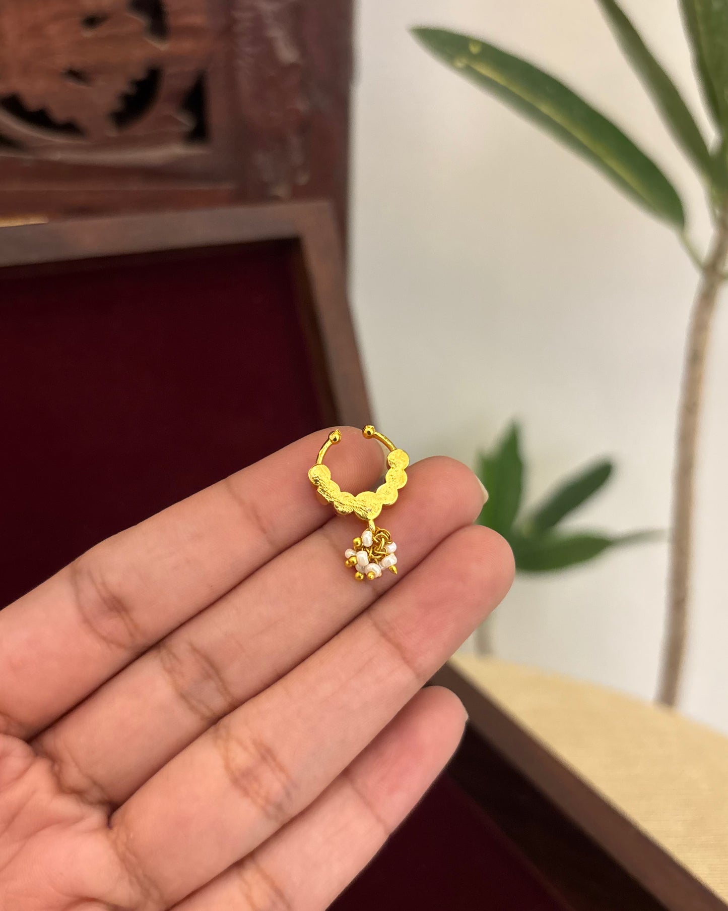 Floral Clip On Septum Nosepin | NP131