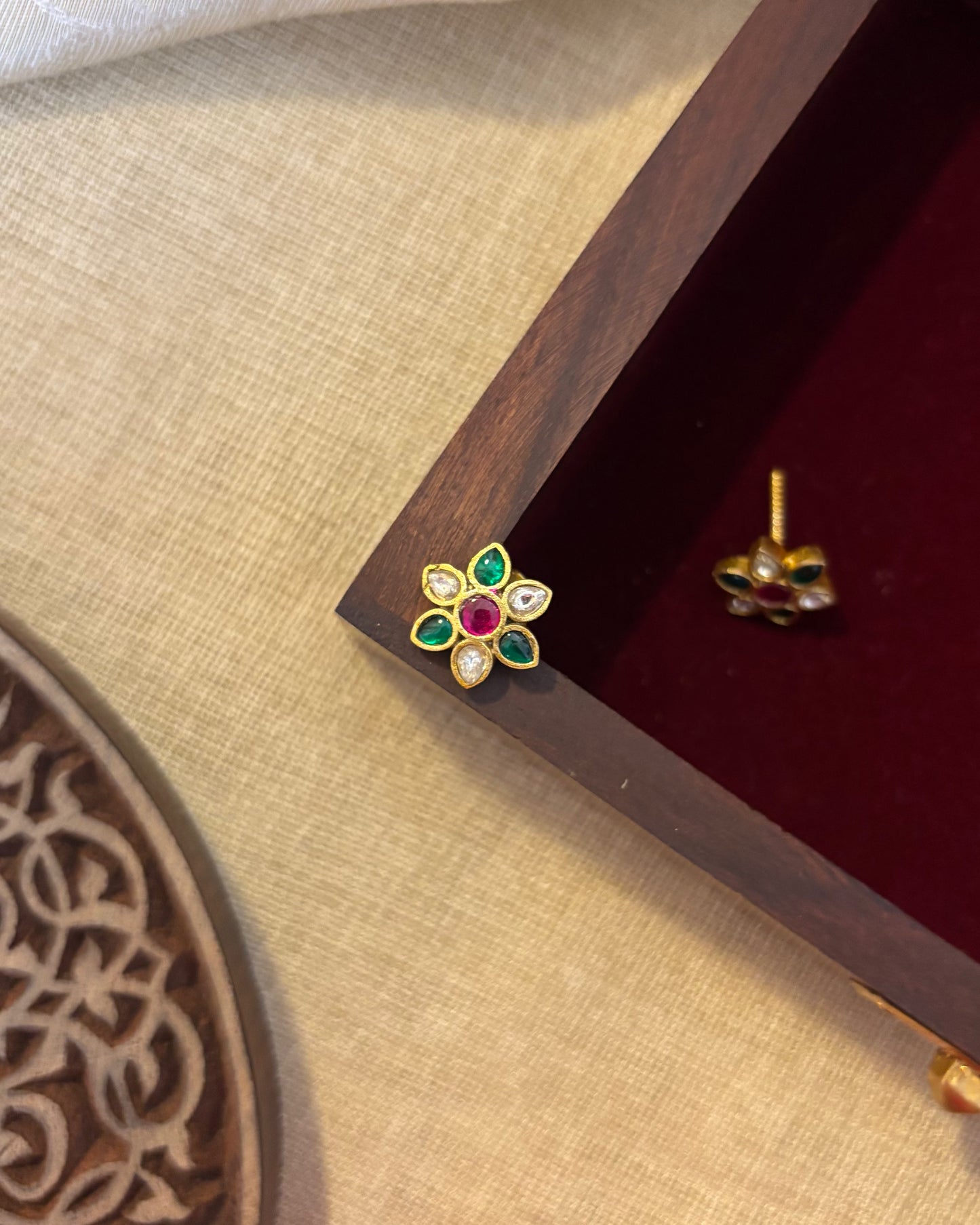 Multicolor Floral Stud Earrings | ER105