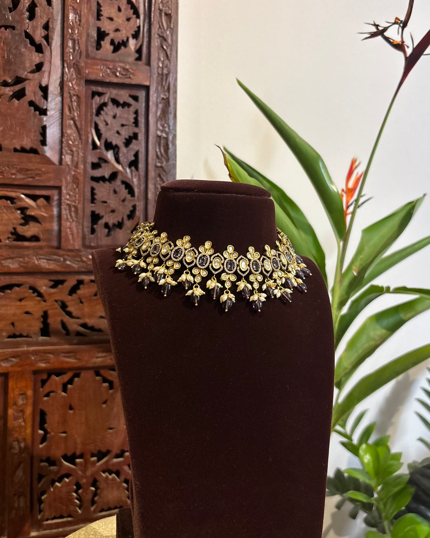 Floral Victorian Necklace Set | NC214