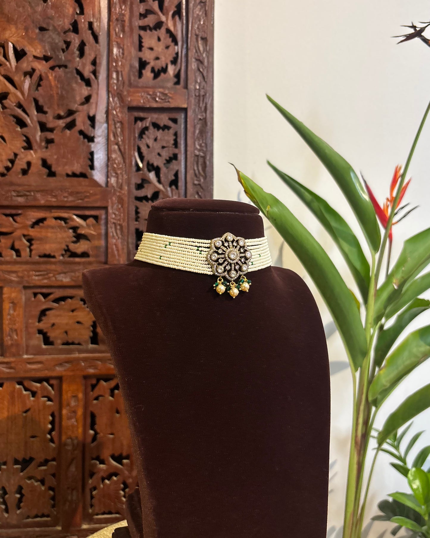 Victorian Pearl Choker | NC216