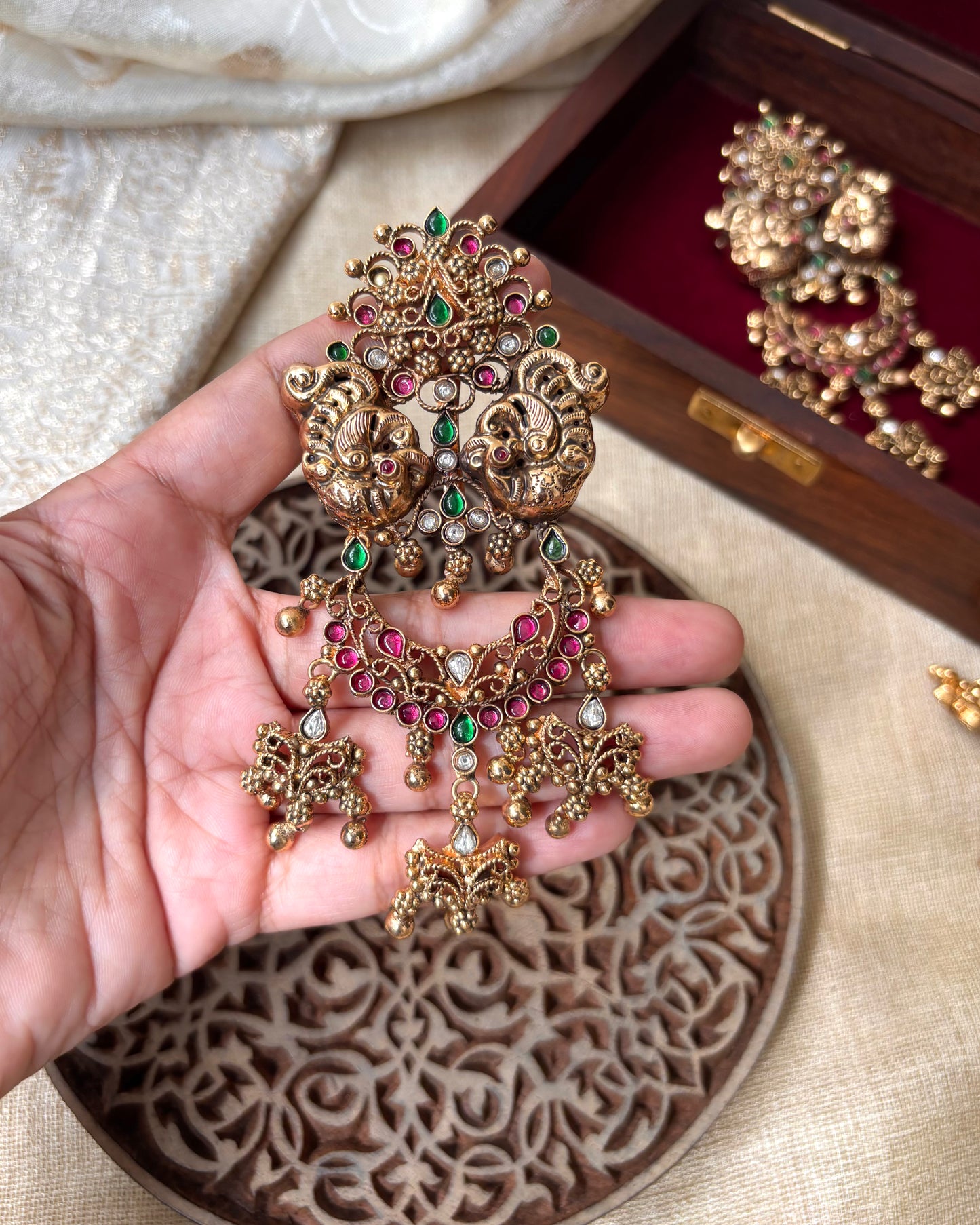 Antique Handmade Floral Hair Pin | HA135
