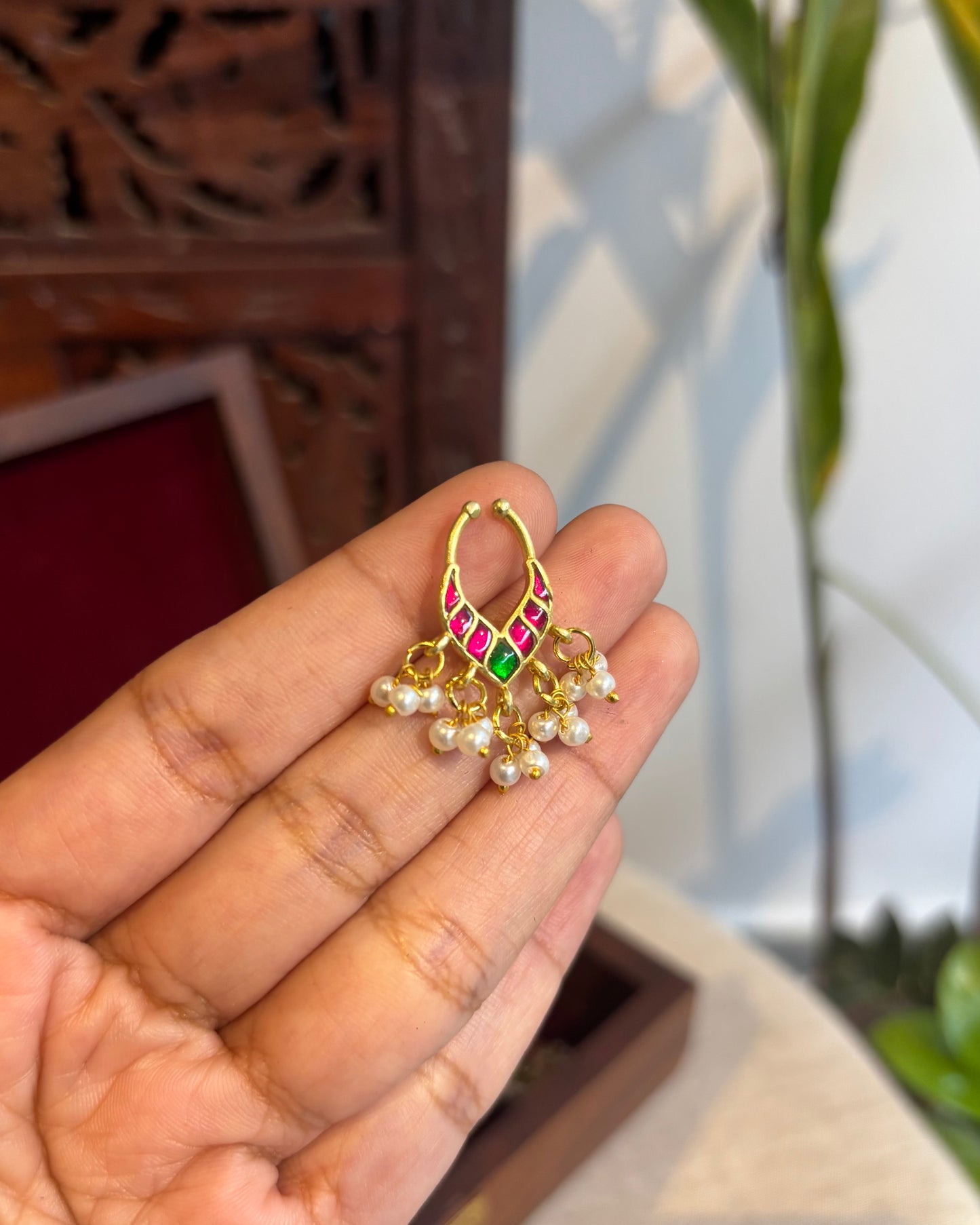 Floral Clip On Septum Nosepin | NP086