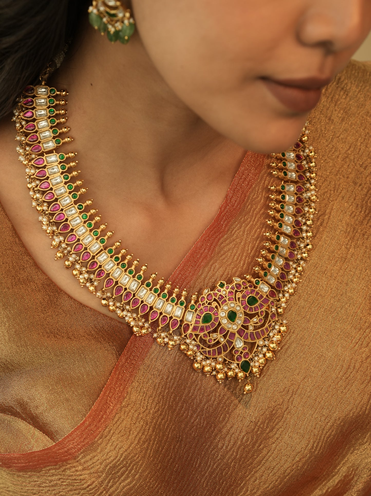 Heritage Bloom Kundan Necklace