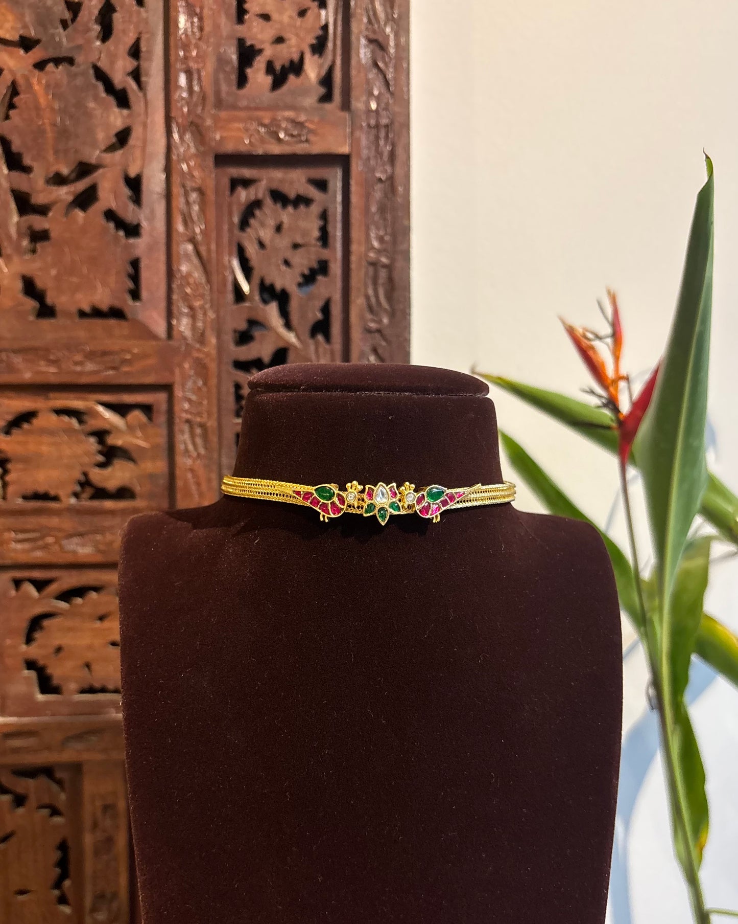 Bloom and Birds Necklace with Matching Earrings | NC225