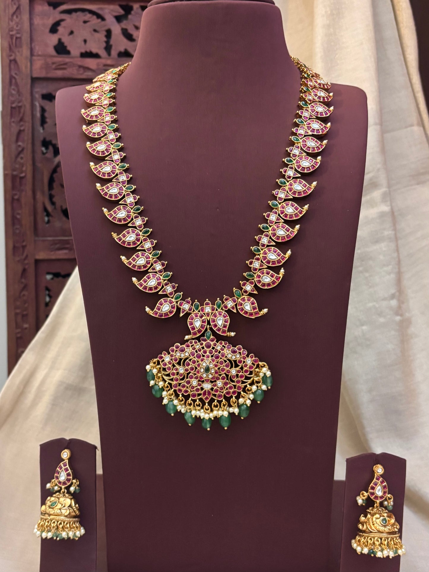 2 in 1 Kemp Mango Haram with Earrings | NC083