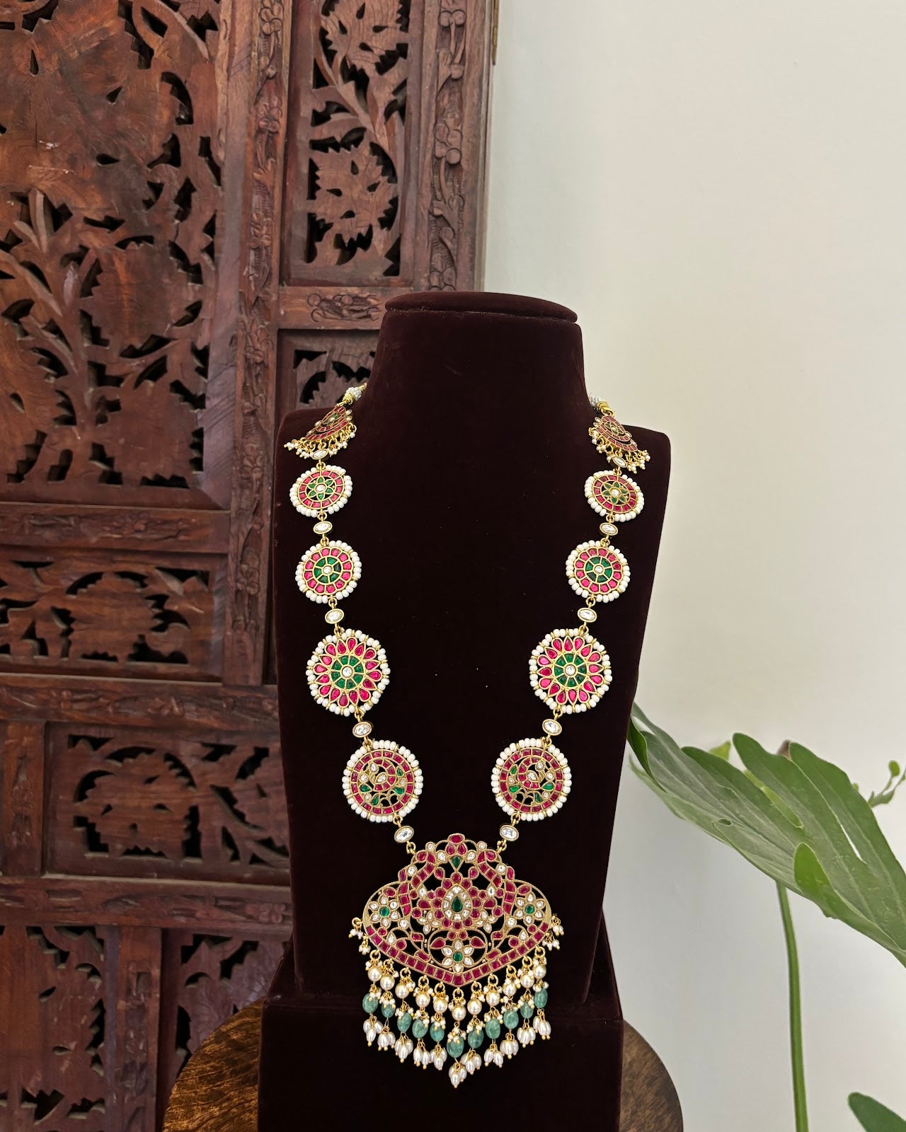 Multicolour Jadau Kundan Bridal Necklace