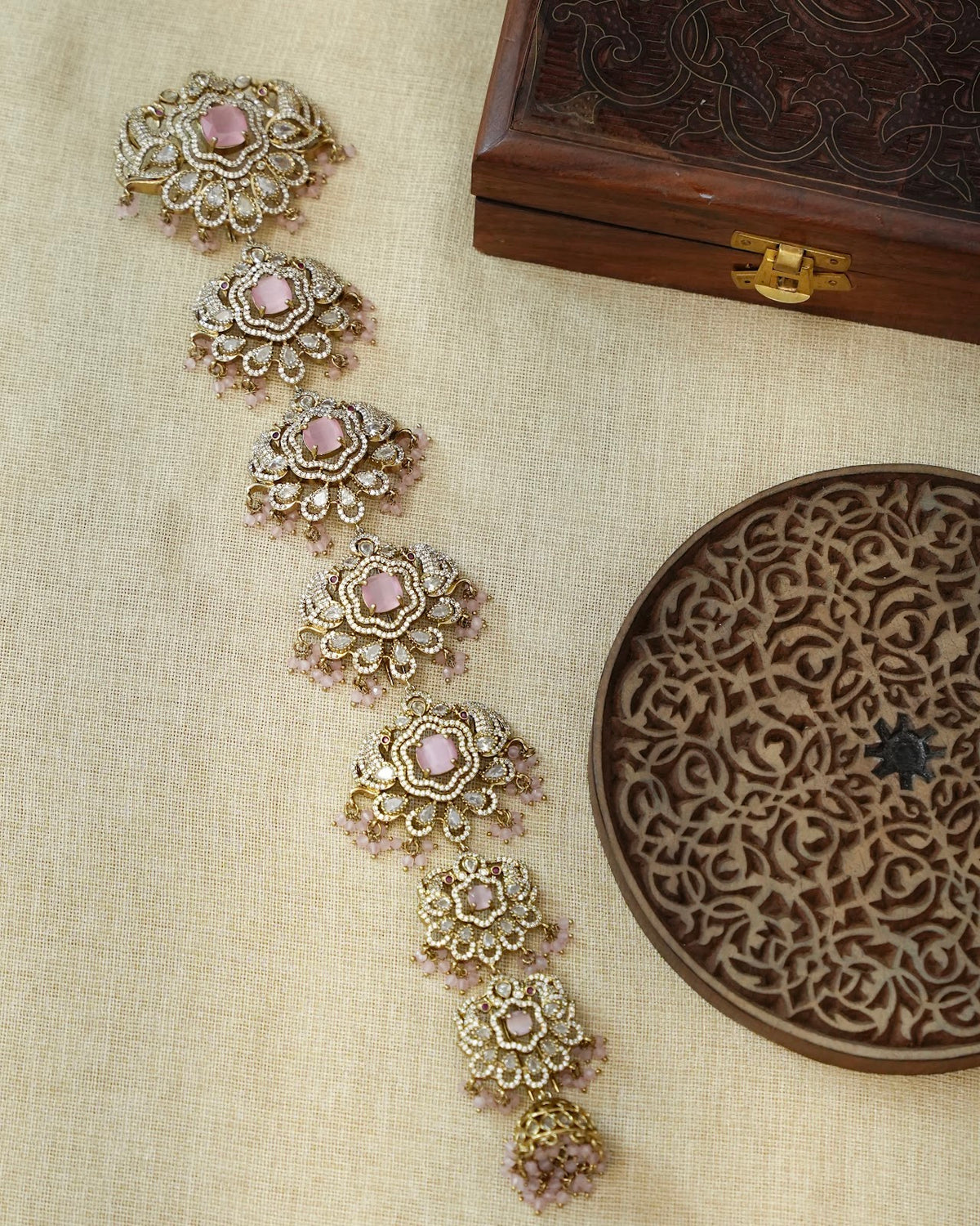 Traditional Long AD Stone Hair Accessory | HA424