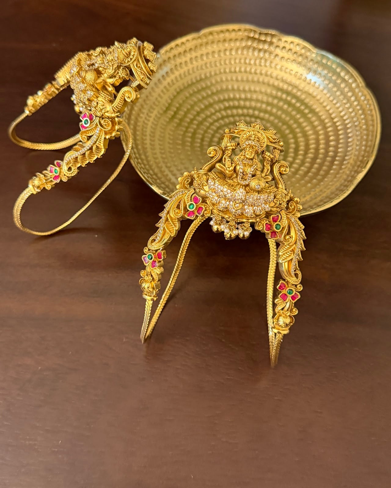 Lakshmi Antique Jadau Vanki Armlets – Adjustable Fit | AR014