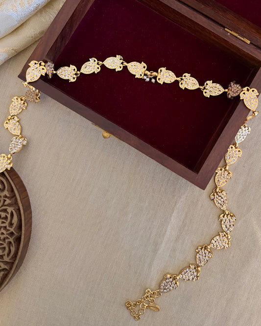 Vintage White Impon Hip Chain | WB040