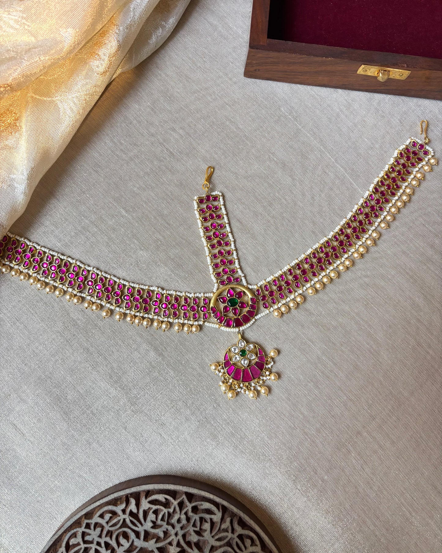 Jadau Kundan Bridal Maang Tikka | MT144