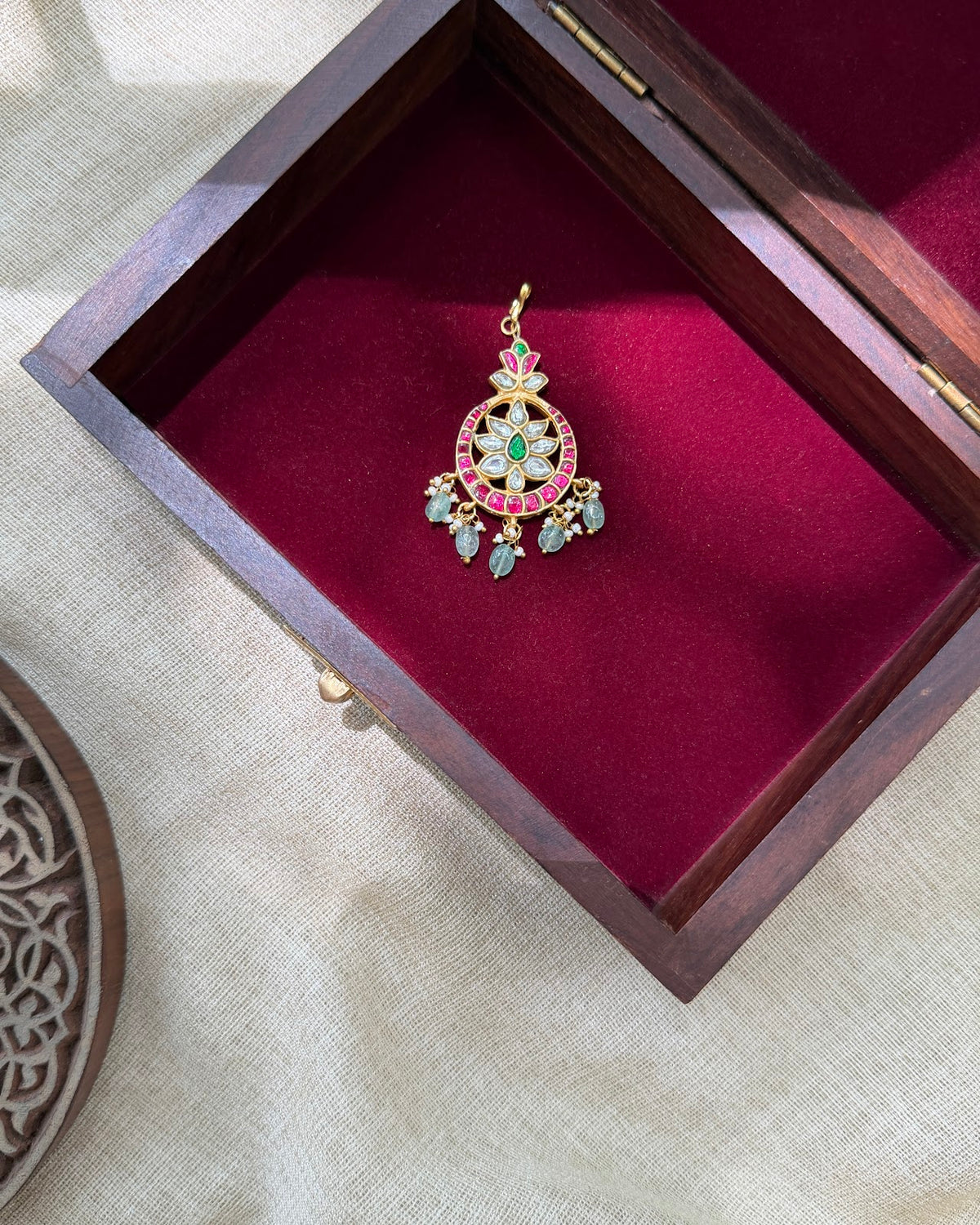 Classic Jadau Kundan Maang Tikka | Handmade Gold Plated | MT366
