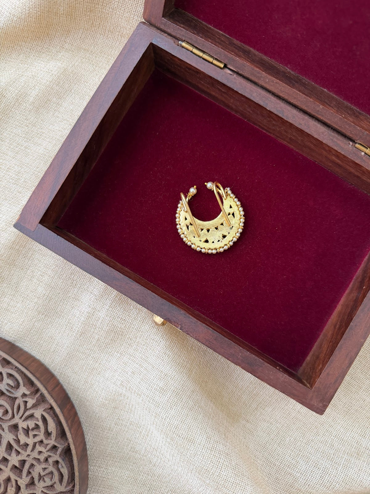 Royal Multicolour Jadau Kundan Hair Pin | Handmade Gold Plated | HA405