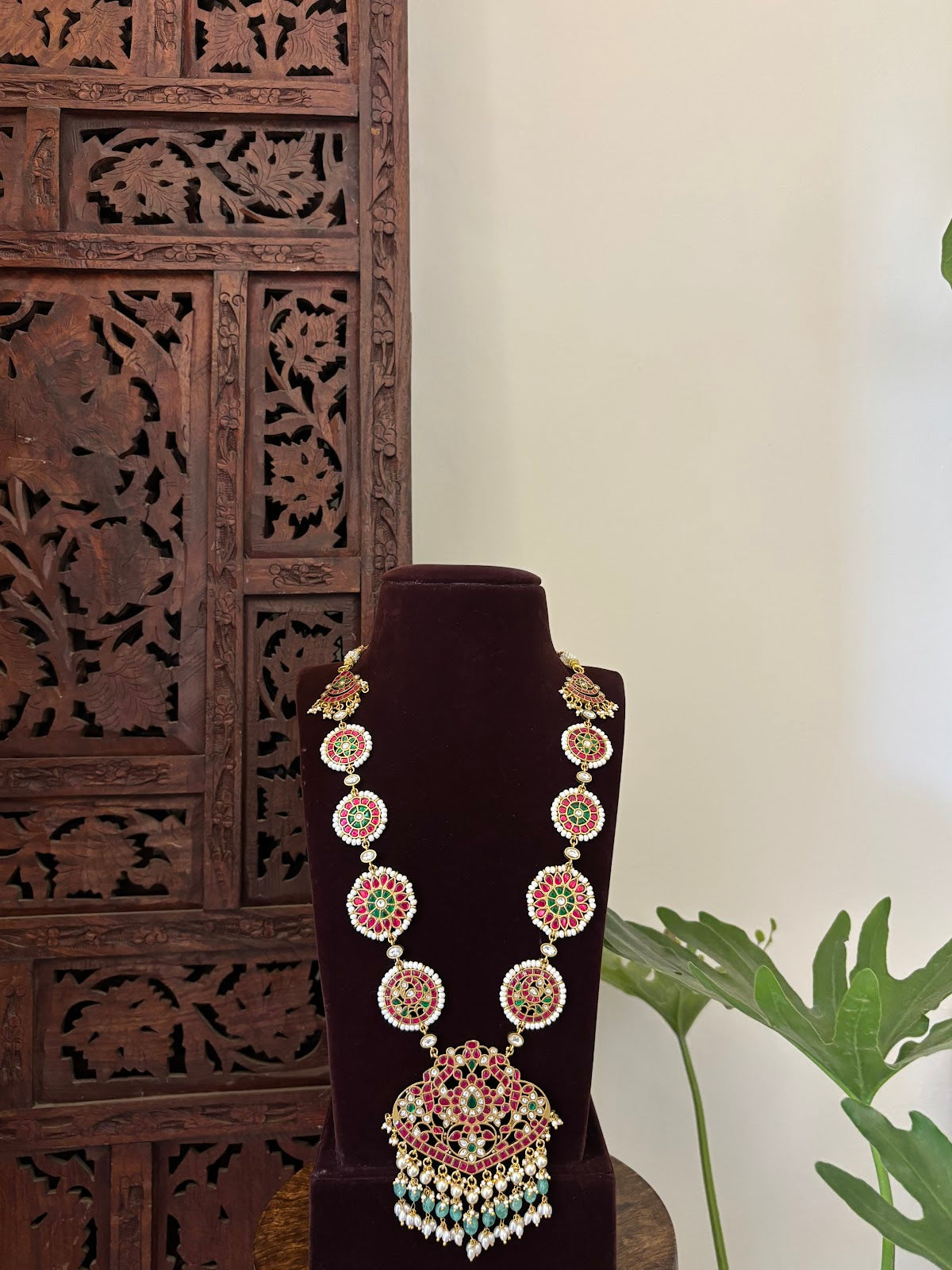 Multicolour Jadau Kundan Bridal Necklace