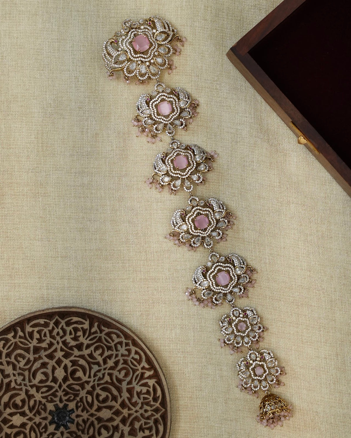 Traditional Long AD Stone Hair Accessory | HA424