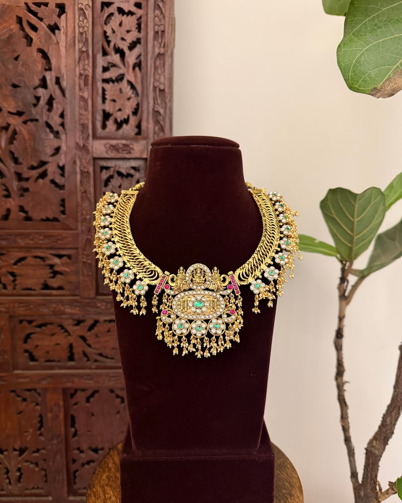 4 in 1 Reversible Versatile Kundan Necklace with Earrings | NC733