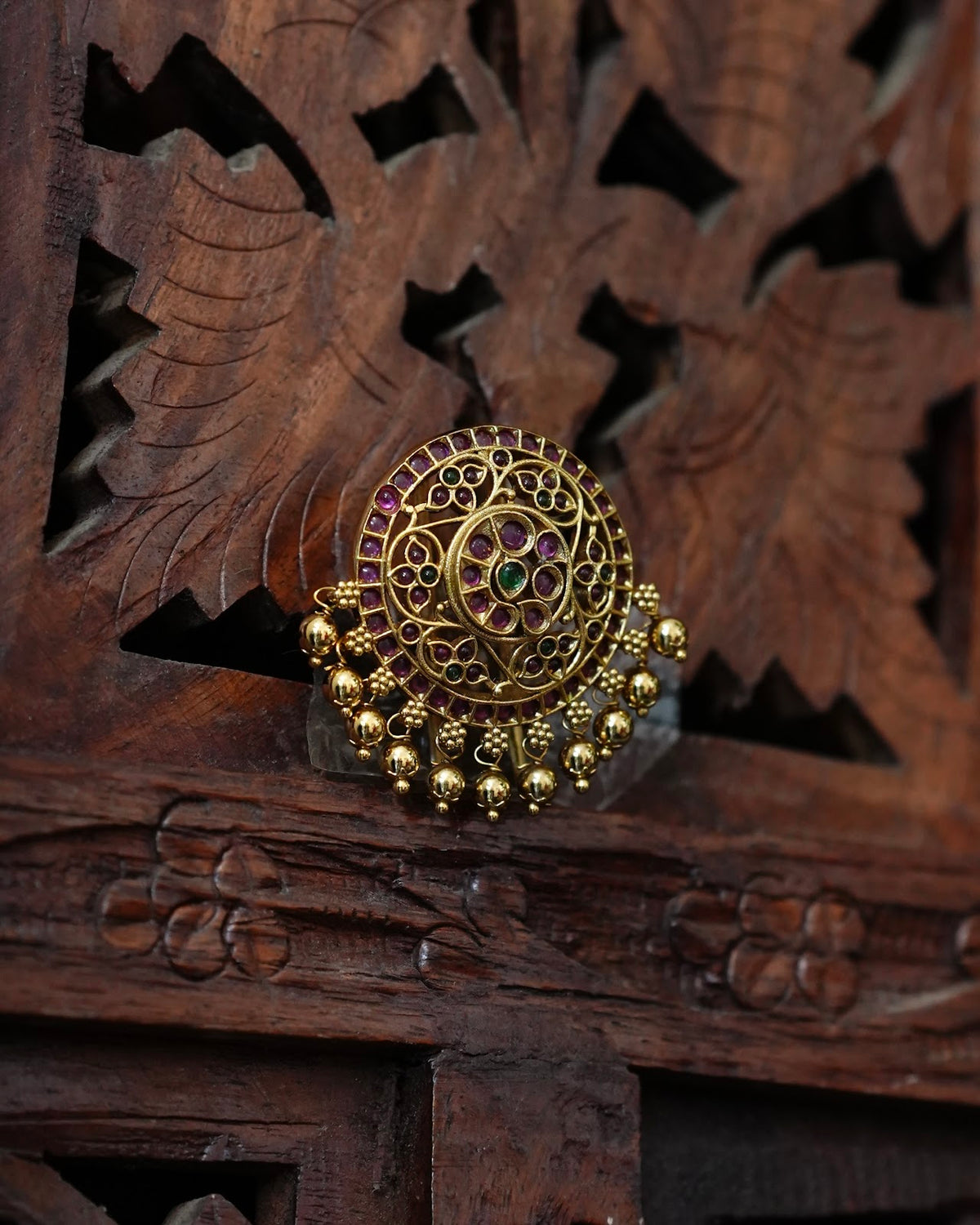 Antique Gold-Finish Kemp Jada Billa | HA439