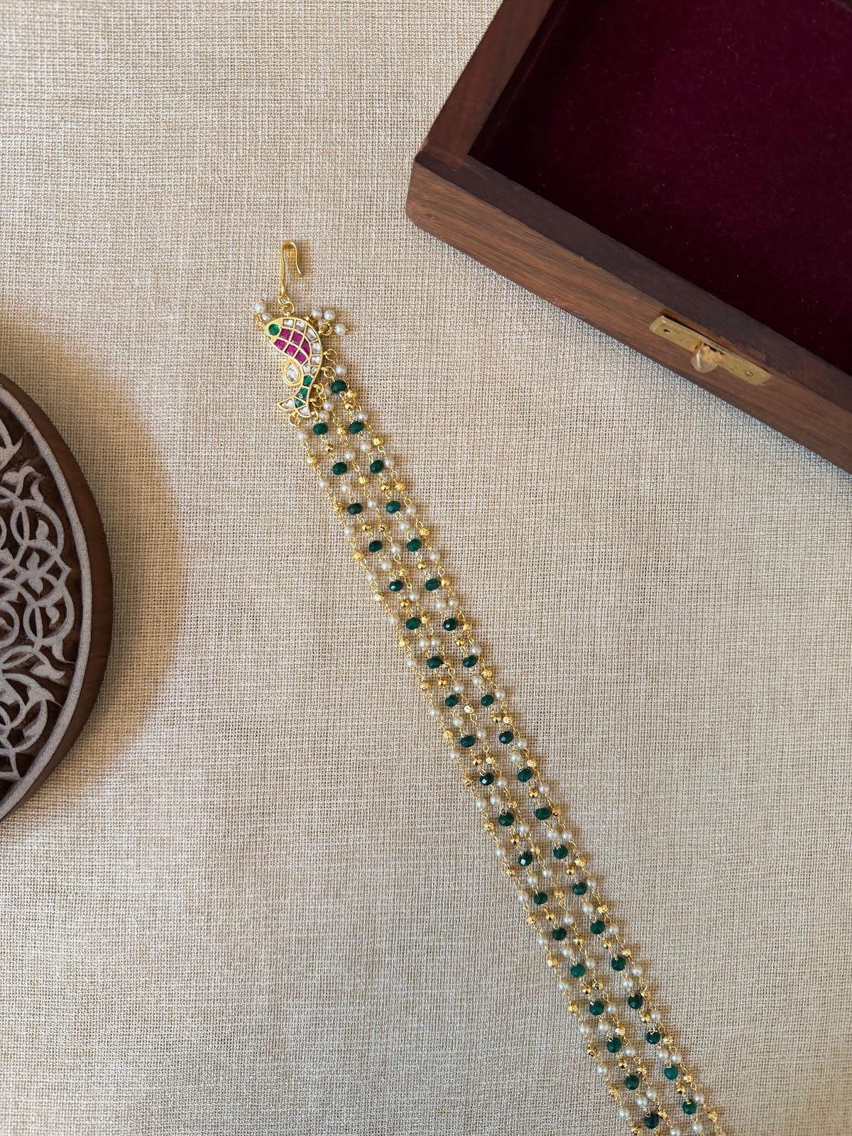 Strings of Pearls - Hair Accessory | Handmade Gold Plated | HA388