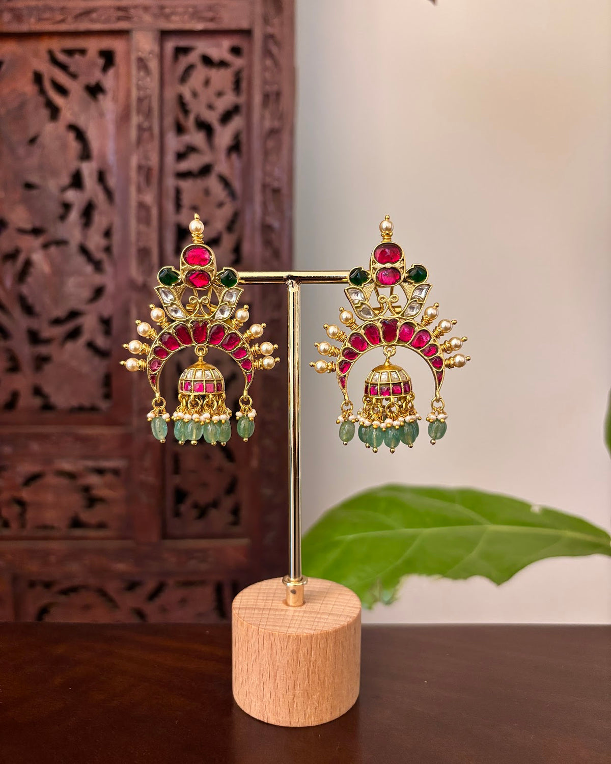 Regal Multicolour Bloom Jhumkas | Handmade Gold Plated | ER472