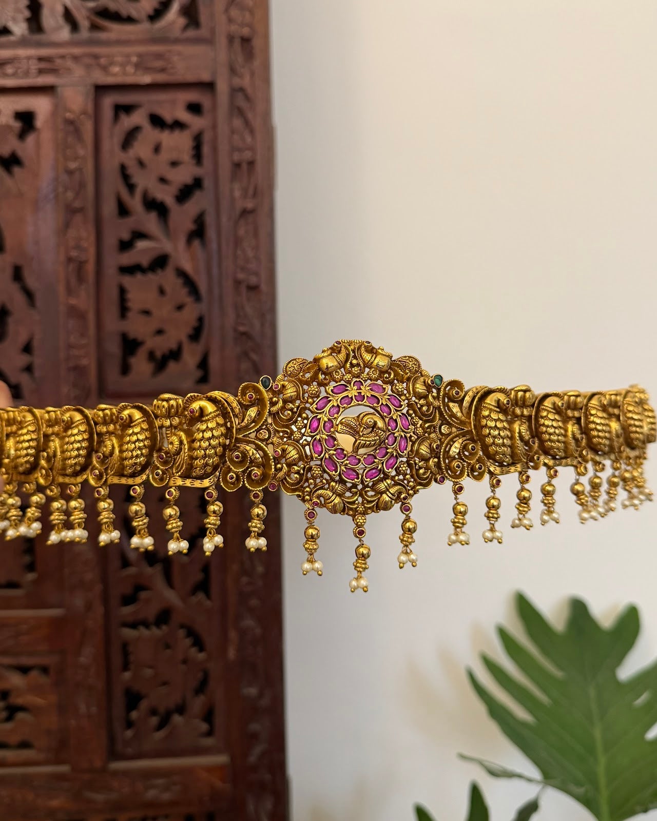 Peacock Pendant Hip Belt WB027