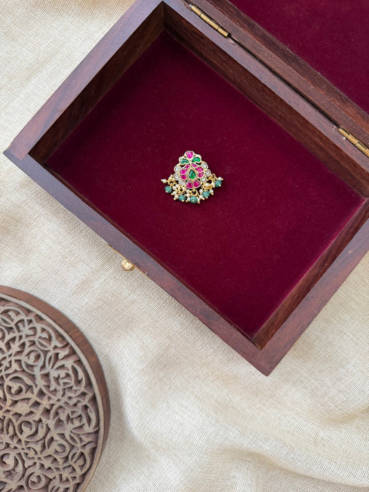 Royal Multicolour Jadau Kundan Hair Pin HA413