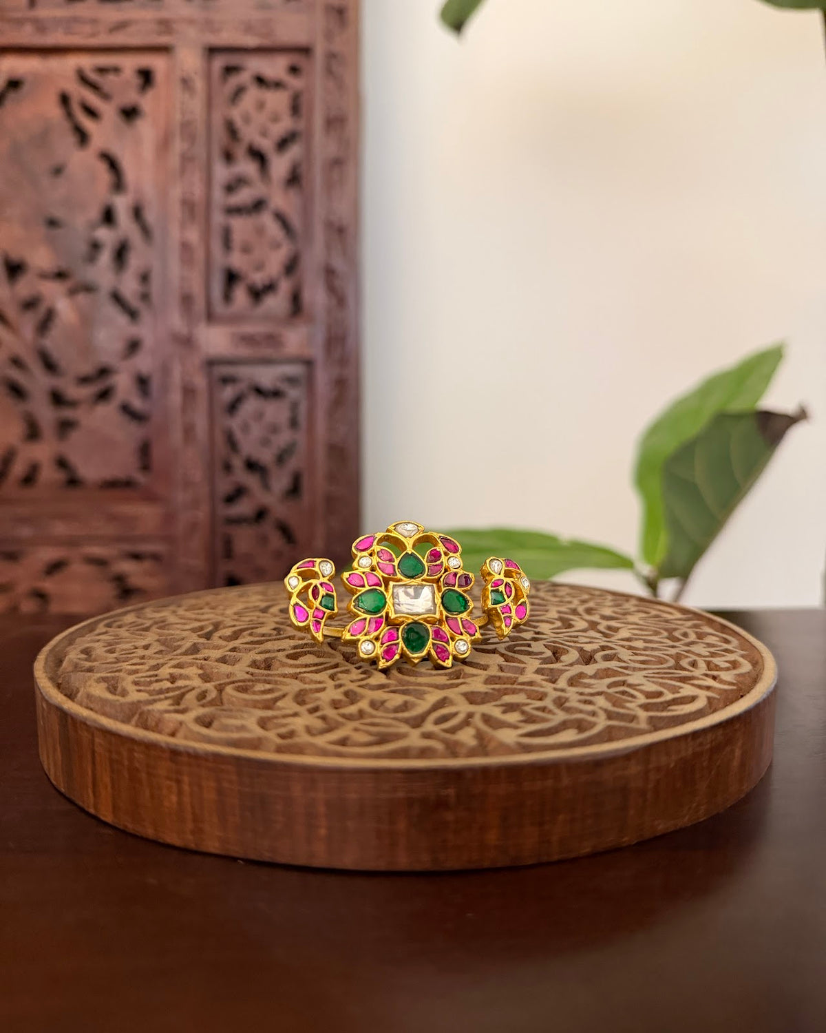 Jadau Kundan Adjustable Rings| Multi Colour | RG010