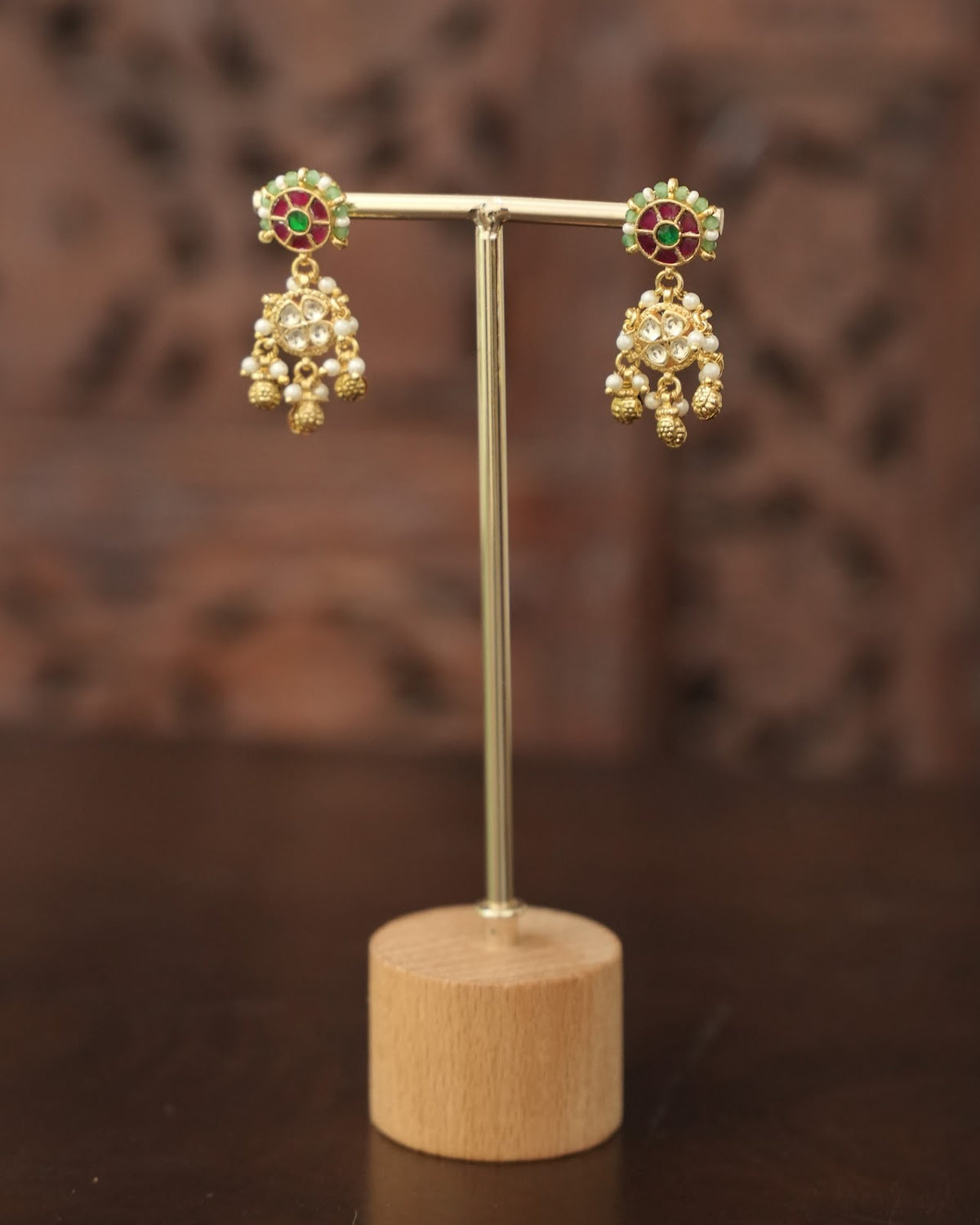 Kundan Multicolor Floral Choker with Earrings | Handmade Gold Plated | NC895